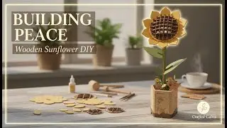 Robotime Wooden Sunflower (TW011) | Relaxing Model Kit Build (No Talking, Classical Music)