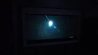 NEW SUPREME 8 ALR wallpaper projection screens 2.35:1 & 1080p  and lights off demonstration!