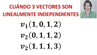 Cómo saber si los Vectores son Linealmente INDEPENDIENTES o Dependientes  Combinación Lineal