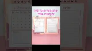 DIY Desk Calendar With Notepad | Calendar 2025 #2025 #calendar #diy #notepad #craft #diycrafts #cute