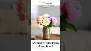Artificial 7 Heads Peony Flower Bunch | Business Decor | Home Decor | Shop online @shop.eikaebana