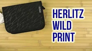 Распаковка Herlitz Wild Print 19 предметов 1 отделение Черный 10432037S