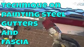 Technique on painting steal gutters and fascia