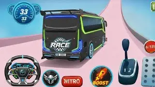Crazy Bus Mega Ramp Impossible Racing - Bus Stunts Racing - Bus Simulator 3D -Android Gameplay