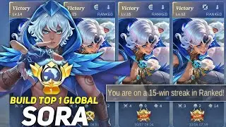 Tips cara main dan menguasai hero Sora di meta sekarang‼️auto winstreak 100%