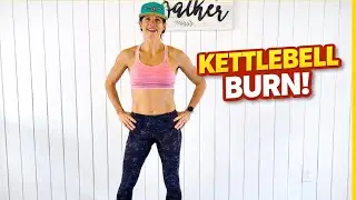 25-Min Kettlebell Tabata HIIT | Full Body Fat-Burning Workout at Home