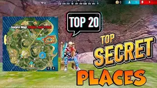 TOP 20 Hidden places in Solara Map 🗺️ | free fire New Hidden & Secret Places In BR