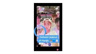 Dohoon jealous of Hanjin 🐺🐰 (dojin 💙)