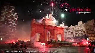 Fallas Valencia 2018. Final Cabalgata del Fuego 2018. Colla de Dimonis de Massalfassar