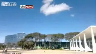 Brazil Jets' Shockwave Shatters Court Windows