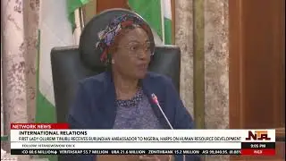 First Lady Oluremi Tinubu Meets Burundian Ambassador on Human Resource Development | NTA