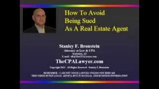 How To Avoid Being Sued As A Real Estate Agent