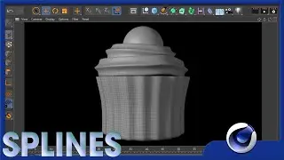 Modelado 3D Cupcake con splines en Cinema4D Lite - Tutorial
