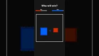 BLUE VS. RED Square! (PART 2) Who will win?