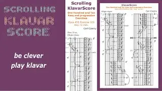 Carl Czerny 110 Easy and Progressive Exercices Opus 453 Exercise 109, KlavarScore notation.