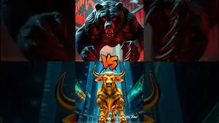 The Ultimate Bull vs Bear Battle &ndash; A Stock Market Showdown! 🐂⚔️🐻#hybrid  #animals  #fusion