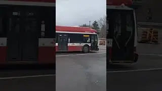 TTC Hybrid Articulated Bus Departing Kennedy Subway Station Operating the 903 Express Network