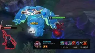 Counter KARTHUS with SHACO - SoloQ full gameplay