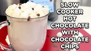 Crockpot Hot Chocolate | Large Batch Creamy Hot Chocolate by MOMables