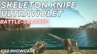 Skeleton Knife Ultraviolet (Battle-Scarred) | CS2 Skin Showcase #1744