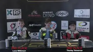 Rich Energy British Mini Bikes - Rnd9  LYDD -  Motul Oils Ohvale 110 Cup - Race 1 Podium Interview