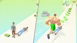 Muscle Rush 3D / Speed Run, Walkthrough Gameplay