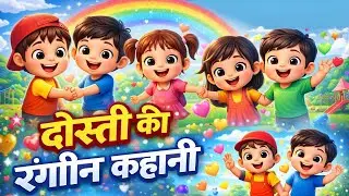 दोस्ती की सबसे रंगीन कहानी है यह Cute 3D Cartoon Song | Happy Baby Cartoon