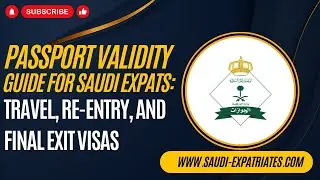 Required passport validity for Travel, issuing Re-Entry or Final Exit Visa | Re-Entry, Exit Visa Fee