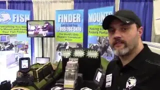 No Holes Kayak Fish Finder Mount - installs in seconds