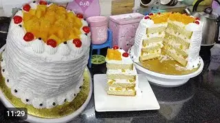 تورته الفانيليا للمبتدئين من الالف للياء👌هبه مجدى