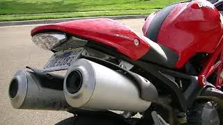 2010 ducati monster 696 stock exhaust sound red line