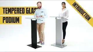 Tempered Glass Podium With Front Panel Introduction