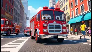 Fire Truck Loud and Bright | Emergency Vehicle Song for Kids | Brave Helpers Rhyme