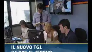 Nuova sigla, grafica e studio TG1 - RaiUno - 10/6/2010
