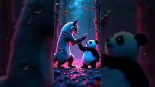 The Enchanted Forest Encounter#AIart #AIVideo #KlingAI #FantasyCreatures #FoxAndPanda