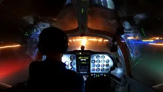 First Night VFR Solo Flight! | Tecnam P2002JF