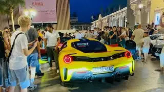 SUPERCARS NIGHTLIFE IN MONACO 2023#monaco #billionaires #supercars #luxurycars