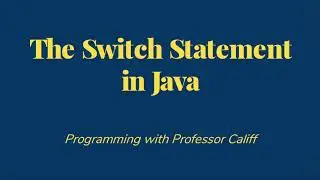 Switch Statement in Java
