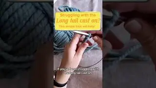 FINALLY understand the long tail cast on!  #handknitting #knitting #knit #yarn