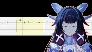 Columbina - To Where She Flies (Easy Guitar Tabs Tutorial) Genshin Impact