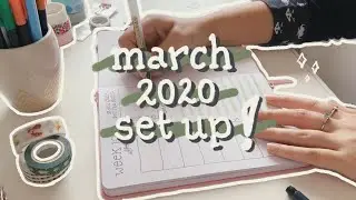 new bullet journal! // simple march set up