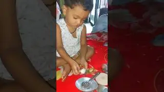 Cute Baby Cooking  🤣 #shorts #safebaby #shortvideo #cooking