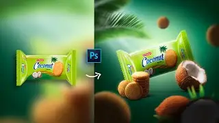 Coconut Biscuit Creative Product Manipulation in Photoshop || #photoshop #editing #manipulation