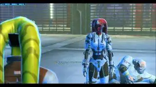 Smuggler finds the cloaking device and confronts Shai Tenna
