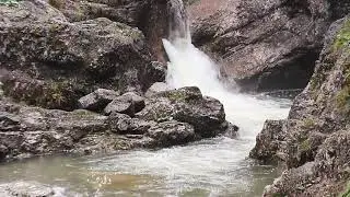 Relaxing Rocky Mountain Waterfall Sounds (30 min) with White Noise.| Nature of Sounds