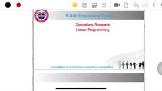 Linear programming