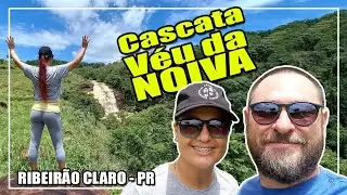 Perigo na Cachoeira - Cascata Véu da Noiva - Ribeirão Claro - PR .