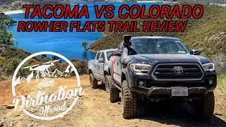 Toyota Tacoma vs Chevy Colorado! Epic hill climbs at Rowher Flats OHV