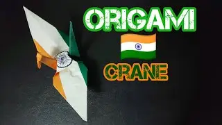 How to make an origami crane.【India】