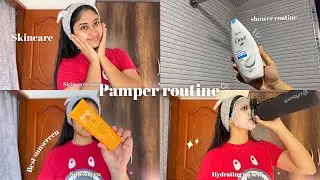 Skincare routine🫧 | everything shower,clean girl makeup look & more⭐️